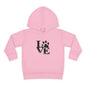 Paw Print Love Toddler Fleece Hoodie, Cute Kids Sweatshirt, Animal Lover Gift, Pet Lover Apparel, Cozy Toddler Hoodie