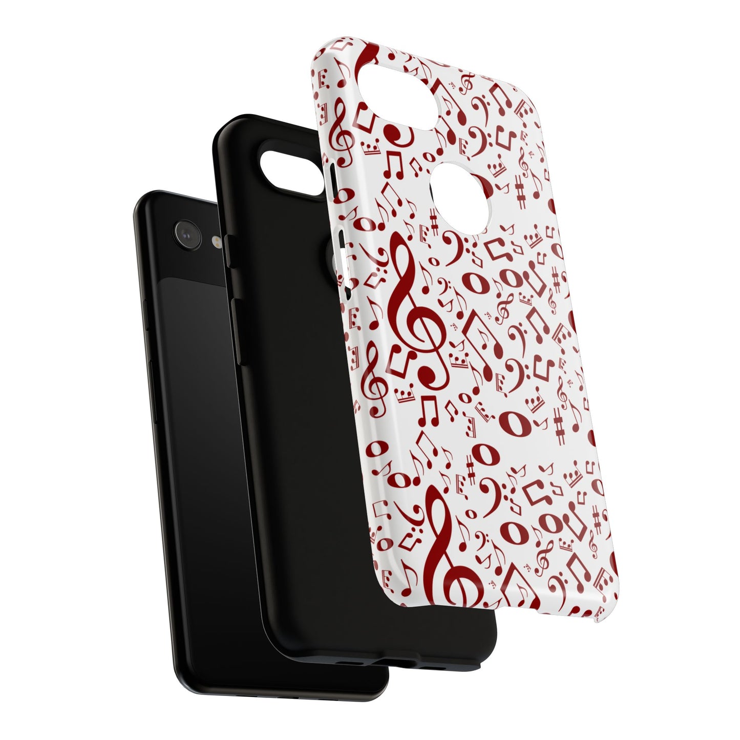 Musical Note Phone Case, Tough iPhone Cover, Gift for Musicians, Customizable, Music Lover's Accessory, Durable Phone Protection