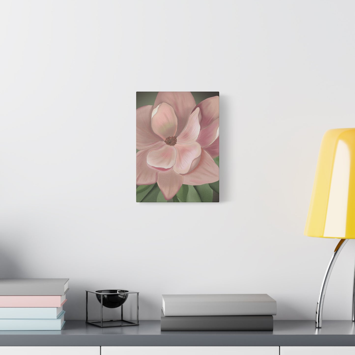 Matte Canvas, Stretched, 1.25" Pink Flowers