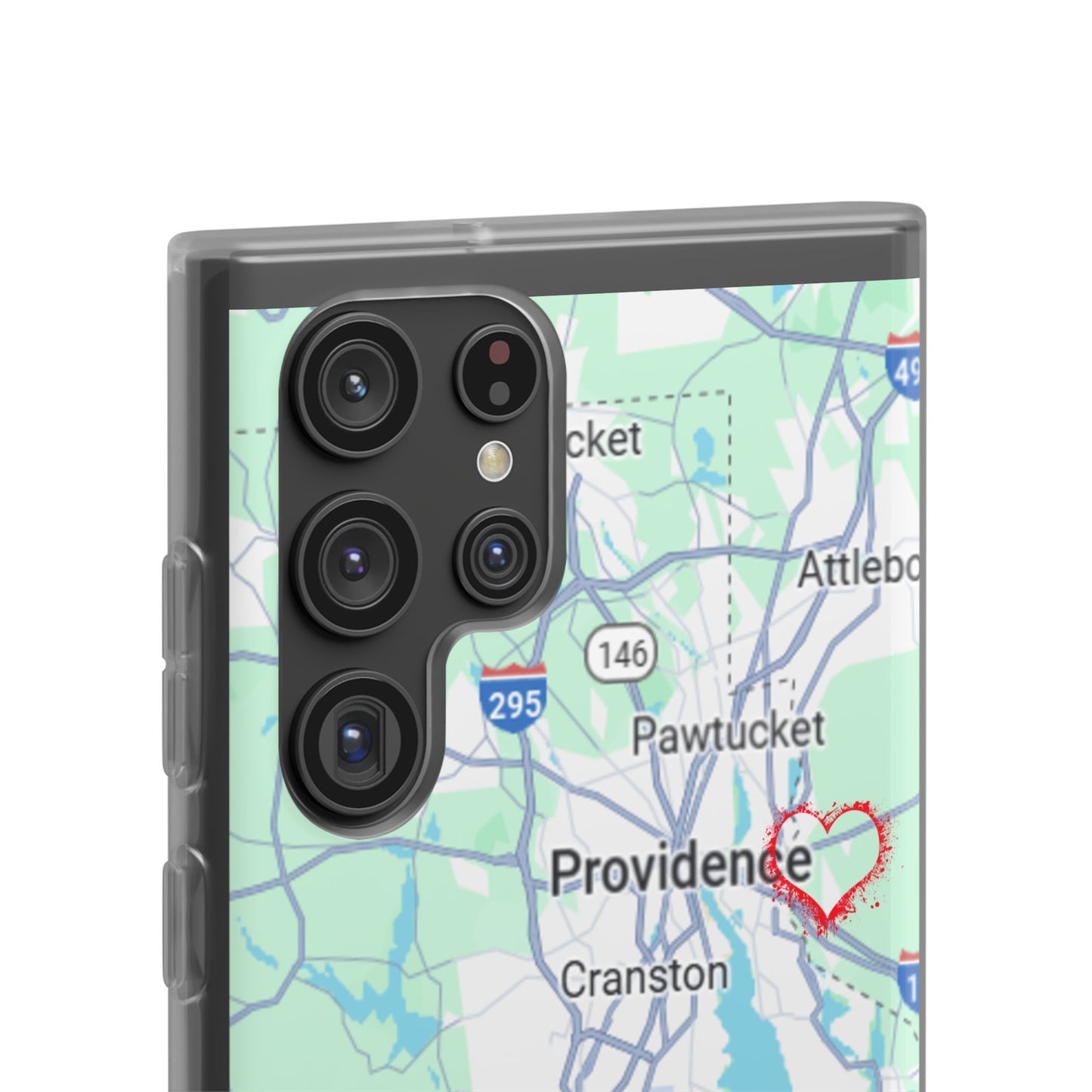 Providence Heart Map Phone Case - Custom Flexible Smartphone Protector, Gift for Her, Map Lover's Accessory, Personalized Case, Travel [...]