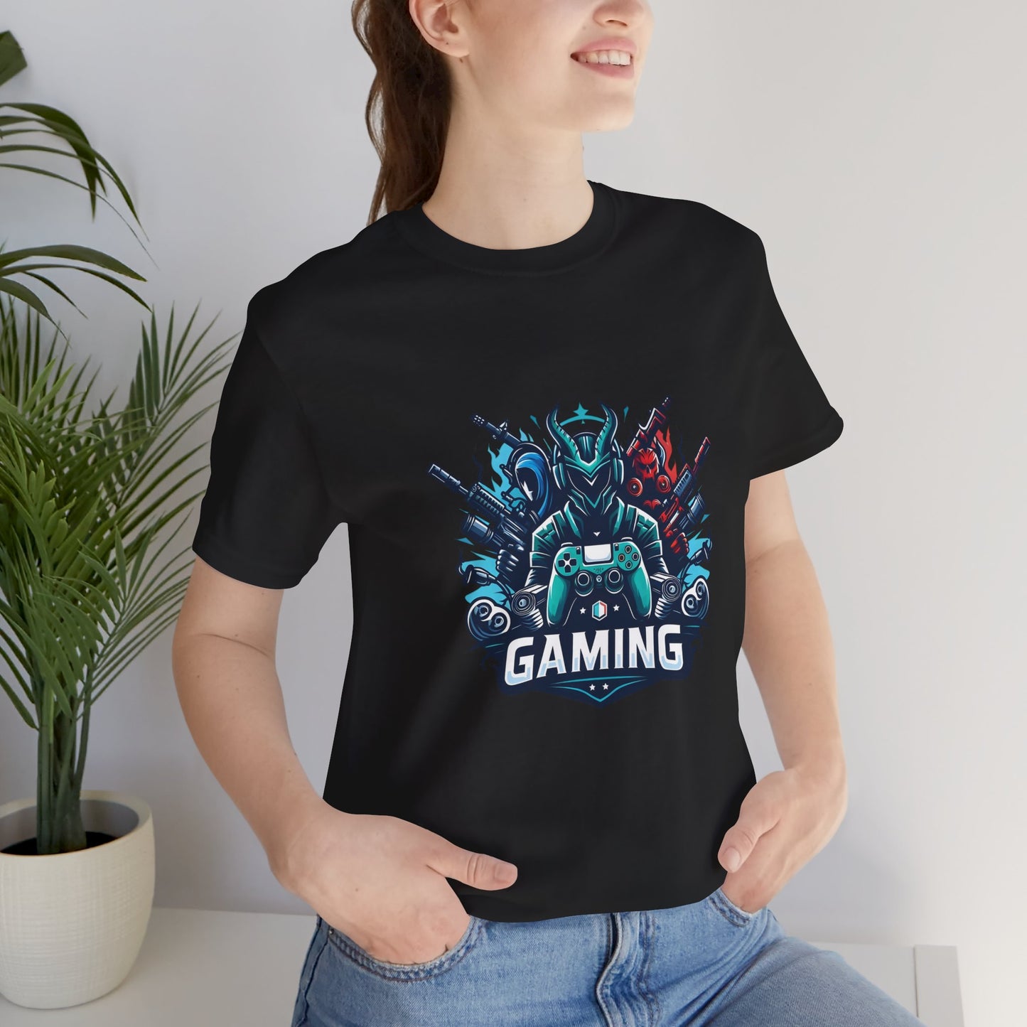 Gaming Controller Emblem Tee — Esports Gamer Graphic T-Shirt