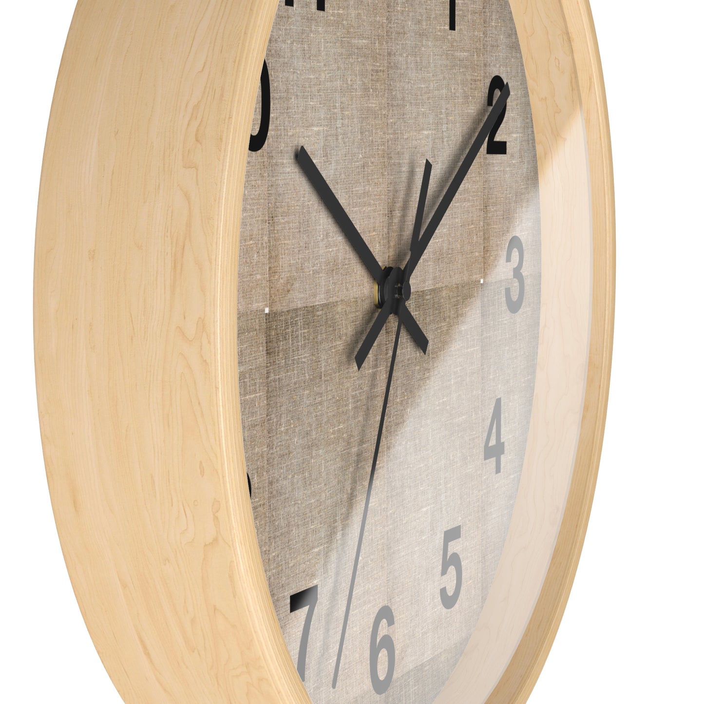 Minimalist Natural Wall Clock | Rustic Decor, Timeless Home Accent, Gift for Housewarming, Boho Vibe, Modern Design