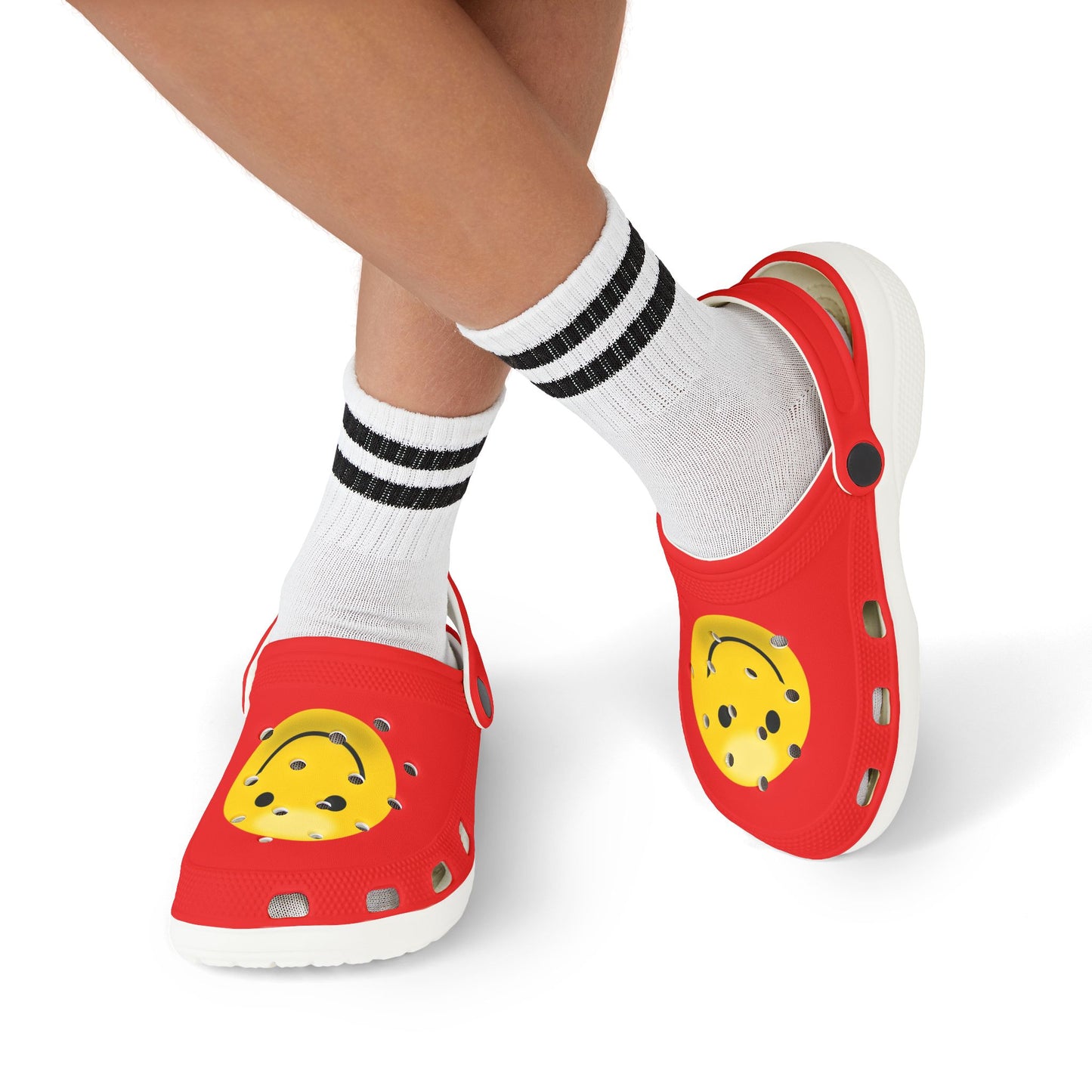 Smiley Face Clogs, Kid's EVA Foam Shoes, Comfortable Summer Footwear, Fun Playtime Shoes, Gift for Kids, Cute Garden Clogs