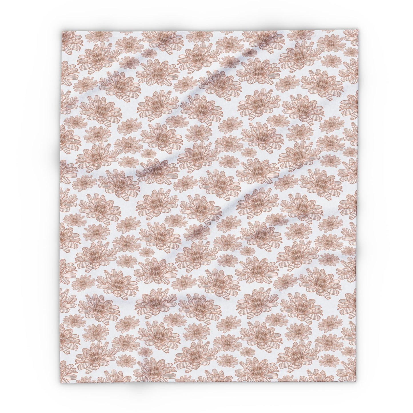 Cozy Floral Fleece Blanket - Soft Blanket for Home Decor, Gift for Housewarming, Anniversary, Wedding, Comfort Blanket