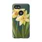 Floral Phone Case - Yellow Daffodil Design, Tough Phone Cover, Spring Decor, Floral Gift, Nature-Inspired Accessories