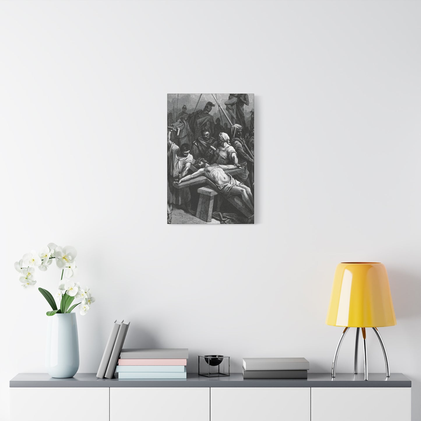 Crucifixion Art Matte Canvas Print – Stretched Religious Wall Decor