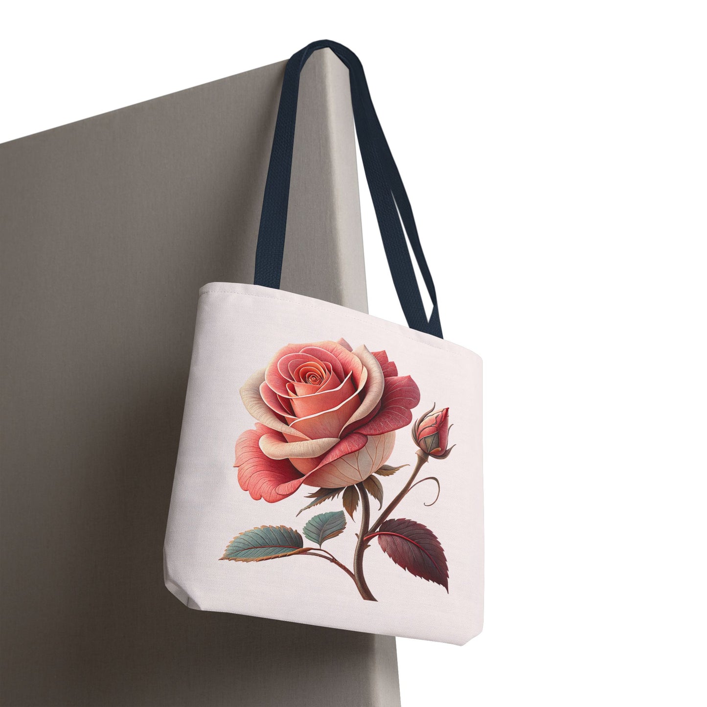 Romantic Floral Tote Bag, Rose Design, Chic Bag, Stylish Carryall, Perfect Gift for Her, Everyday Use, Eco-Friendly