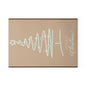 White Star Scribble Christmas Tree Glass Cutting Board