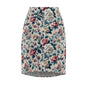 Floral Vintage Rose Pencil Skirt — Pastel All-Over Print