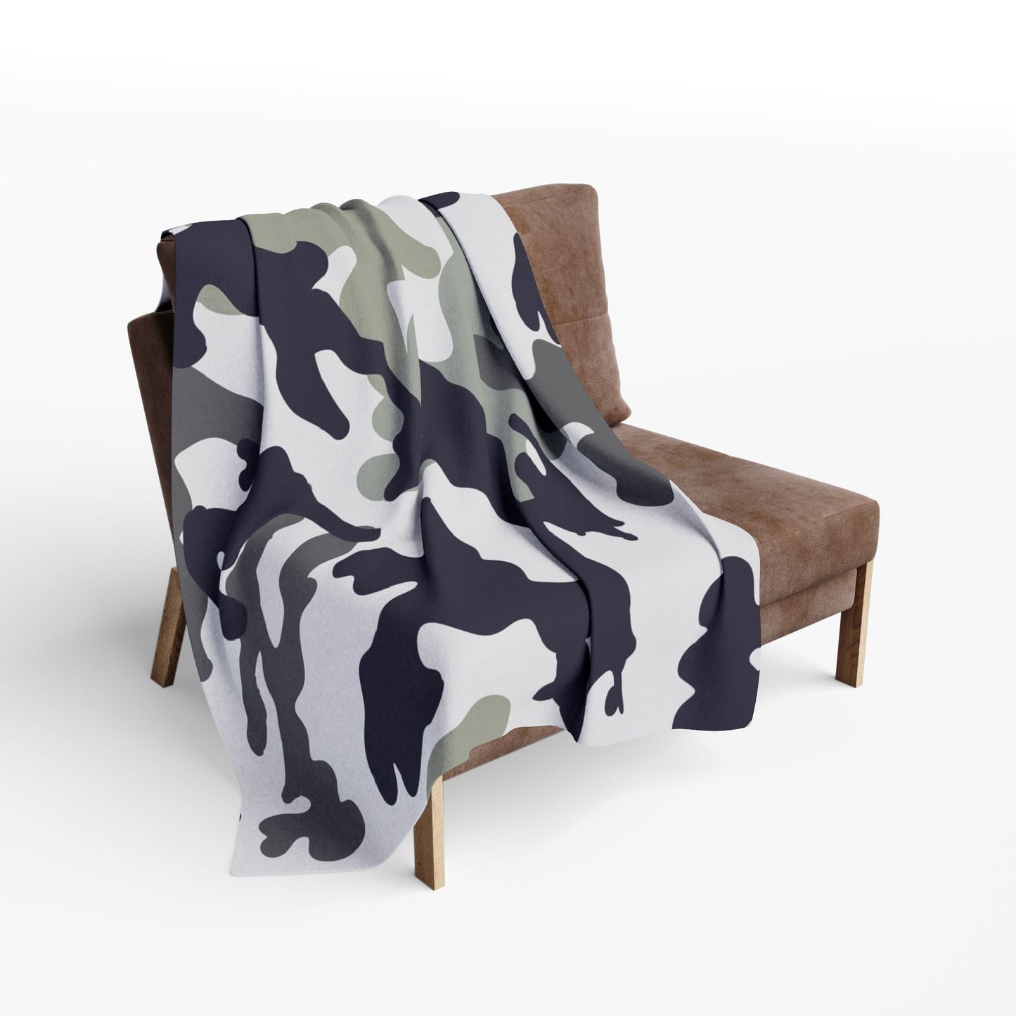 Cozy Camouflage Fleece Blanket, Soft Throw Blanket for Home Decor, Gift for Outdoor Lovers, Perfect for Camping, Military Theme