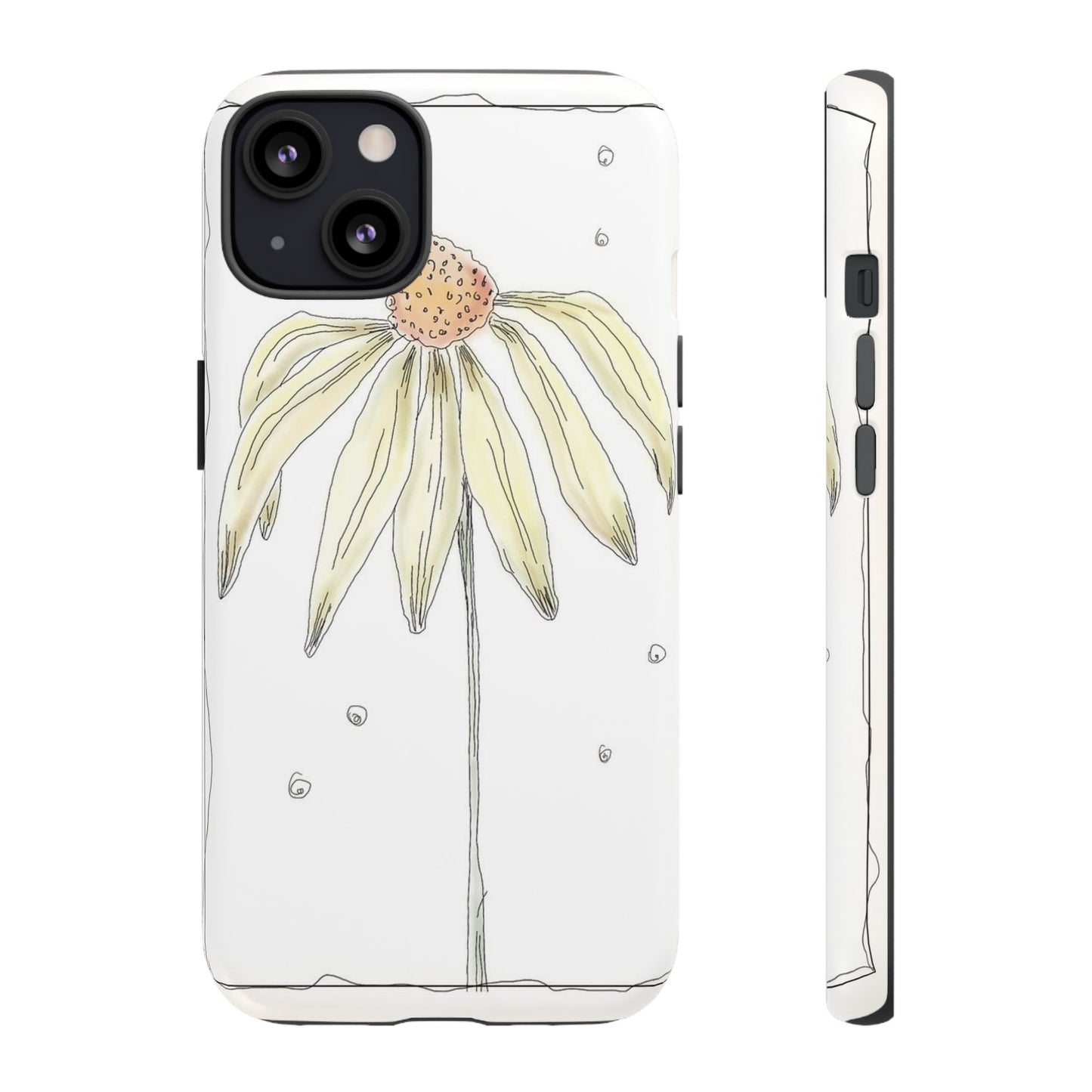 Flower Phone Case with Delicate Design, Tough Phone Cover, Nature Lover Gift, Floral Tech Accessory, Stylish Phone Protection