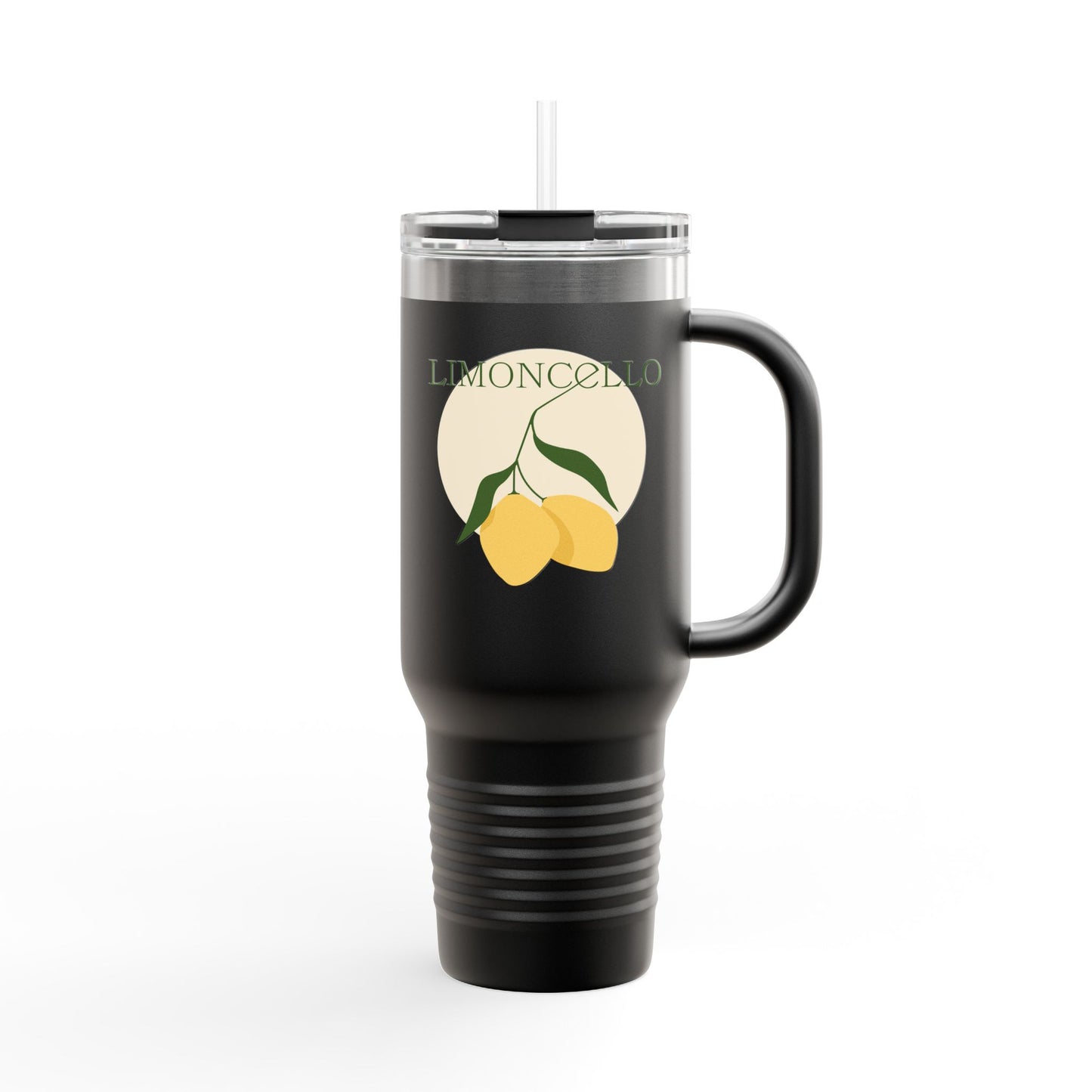 Limoncello Insulated Travel Mug, 40oz - Perfect for Road Trips, Summer Picnics, Camping, and Gift Ideas, Travel Mug for Lemon Lovers