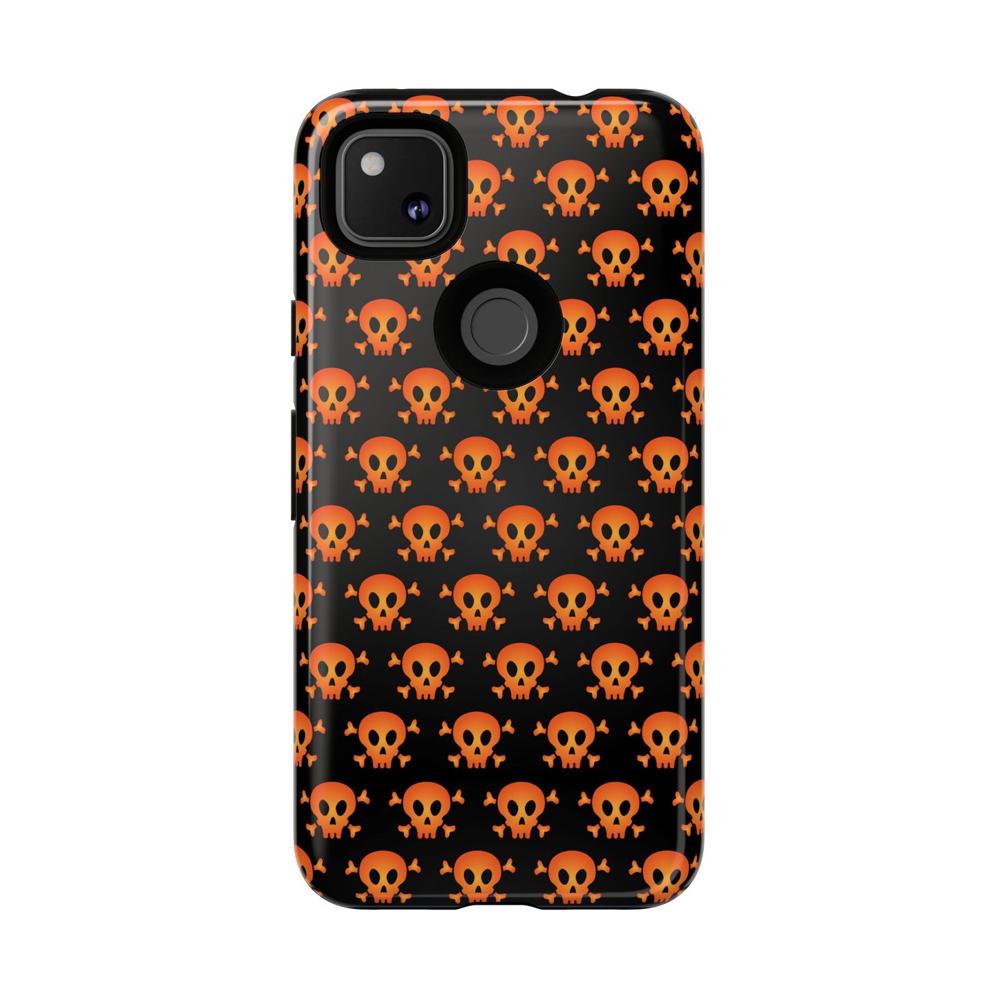 Halloween Skull Phone Case, Spooky Mobile Cover, Trick or Treat Accessory, Goth Gift, Skull Pattern Design
