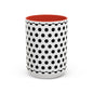 Elegant Polka Dot Mug - Stylish Coffee Cup for Home, Office, Gift for Birthdays, Anniversaries, Holidays, Unique Drinkware
