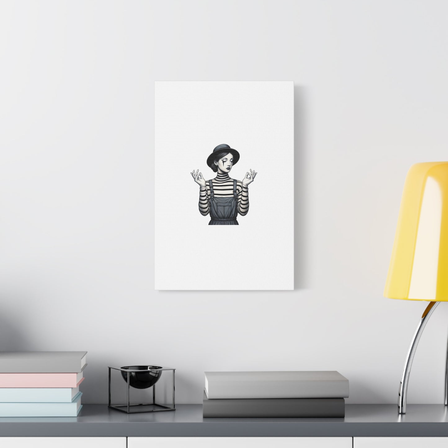 Meditative Striped Canvas Wall Art | Modern Boho Decor, Gift for Art Lovers, Minimalist Home Accent, Gallery Wall Art