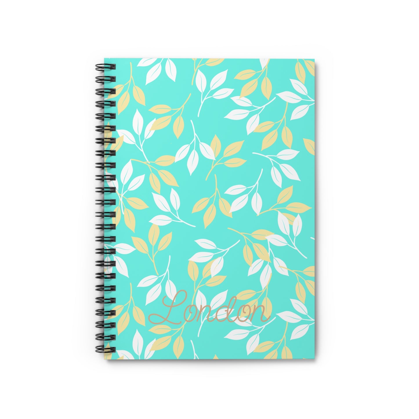Leafy Vibes Spiral Notebook - Cute Journal for Thoughts, Doodles, and Lists, Perfect for Gifts, Back to School, or Home Office Use!