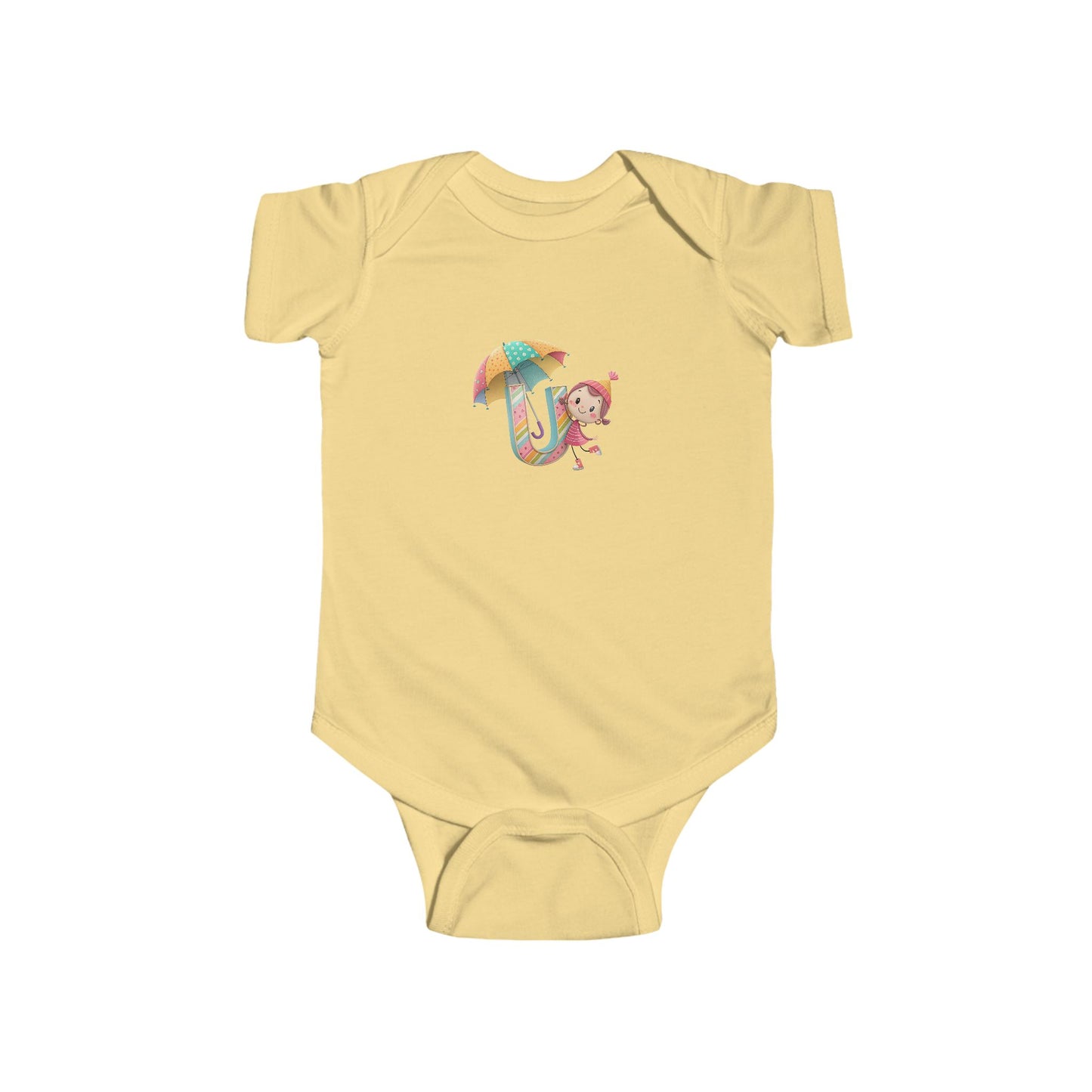 Cute Baby Bodysuit with Colorful Umbrella Design, Infant Clothing, Baby Shower Gift, Newborn Outfit, Toddler Wear, Playful Apparel