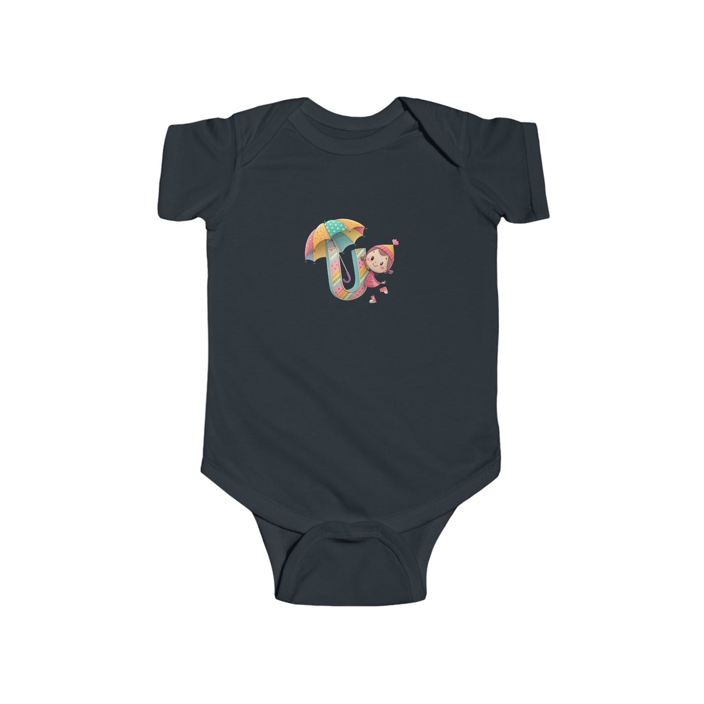 Cute Baby Bodysuit with Colorful Umbrella Design, Infant Clothing, Baby Shower Gift, Newborn Outfit, Toddler Wear, Playful Apparel