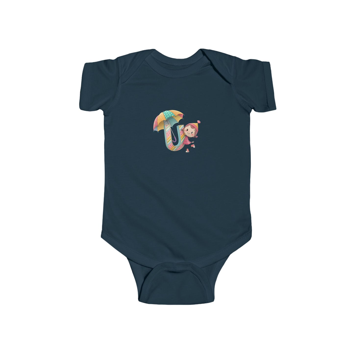 Cute Baby Bodysuit with Colorful Umbrella Design, Infant Clothing, Baby Shower Gift, Newborn Outfit, Toddler Wear, Playful Apparel