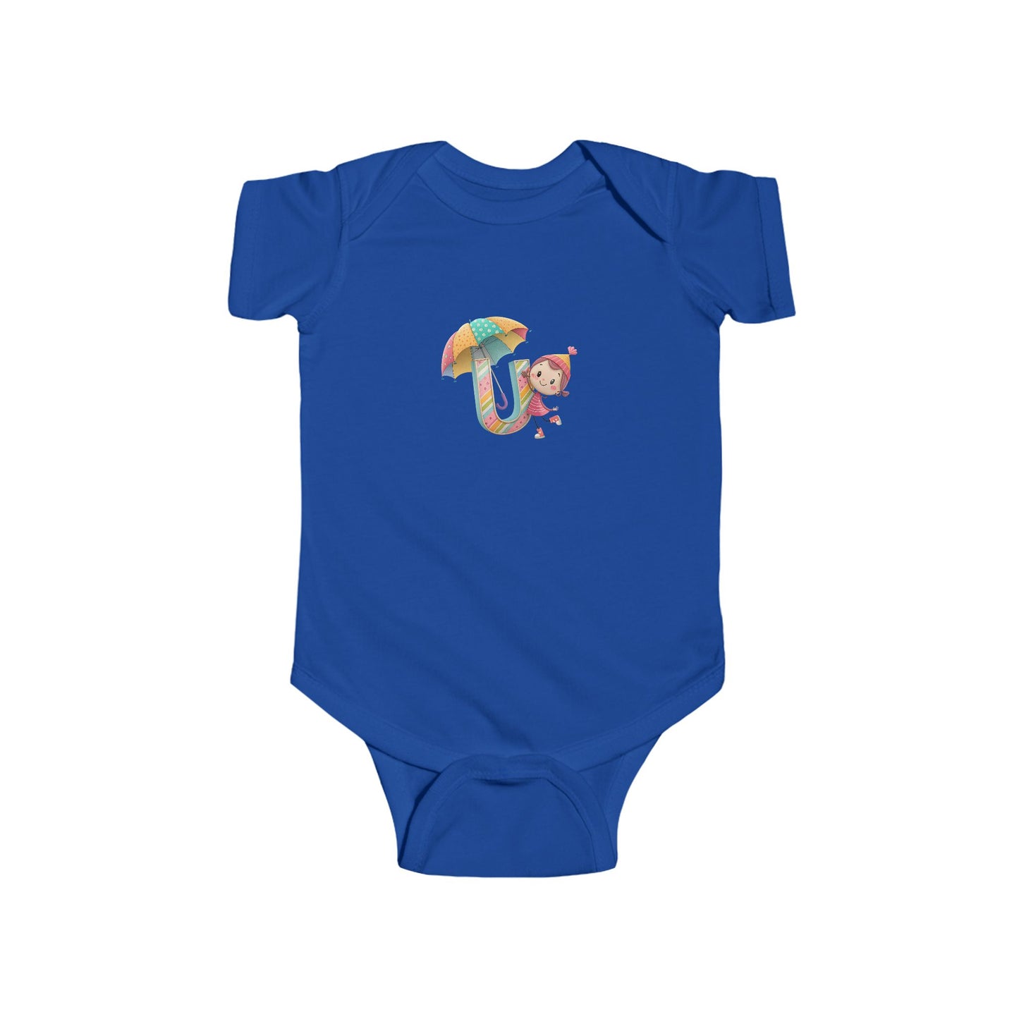 Cute Baby Bodysuit with Colorful Umbrella Design, Infant Clothing, Baby Shower Gift, Newborn Outfit, Toddler Wear, Playful Apparel