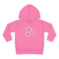 Adorable Toddler Pullover Fleece Hoodie with Pink Flower Design, Kids Sweatshirt, Toddler Clothing, Spring Outfit, Cute Gift for Kids