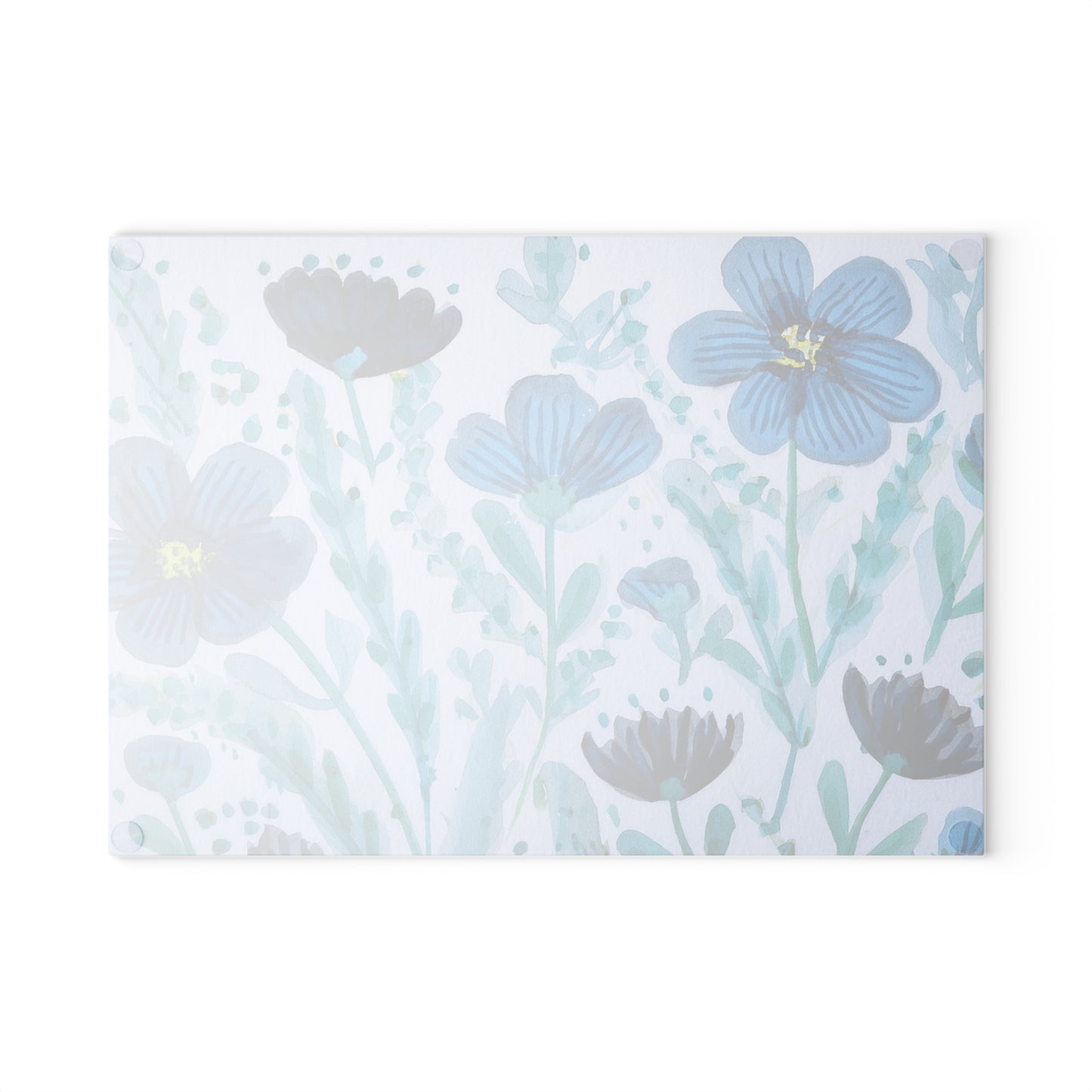 Floral Glass Cutting Board, Kitchen Decor, Housewarming Gift, Wedding Present, Unique Kitchen Accessory, Design for Home