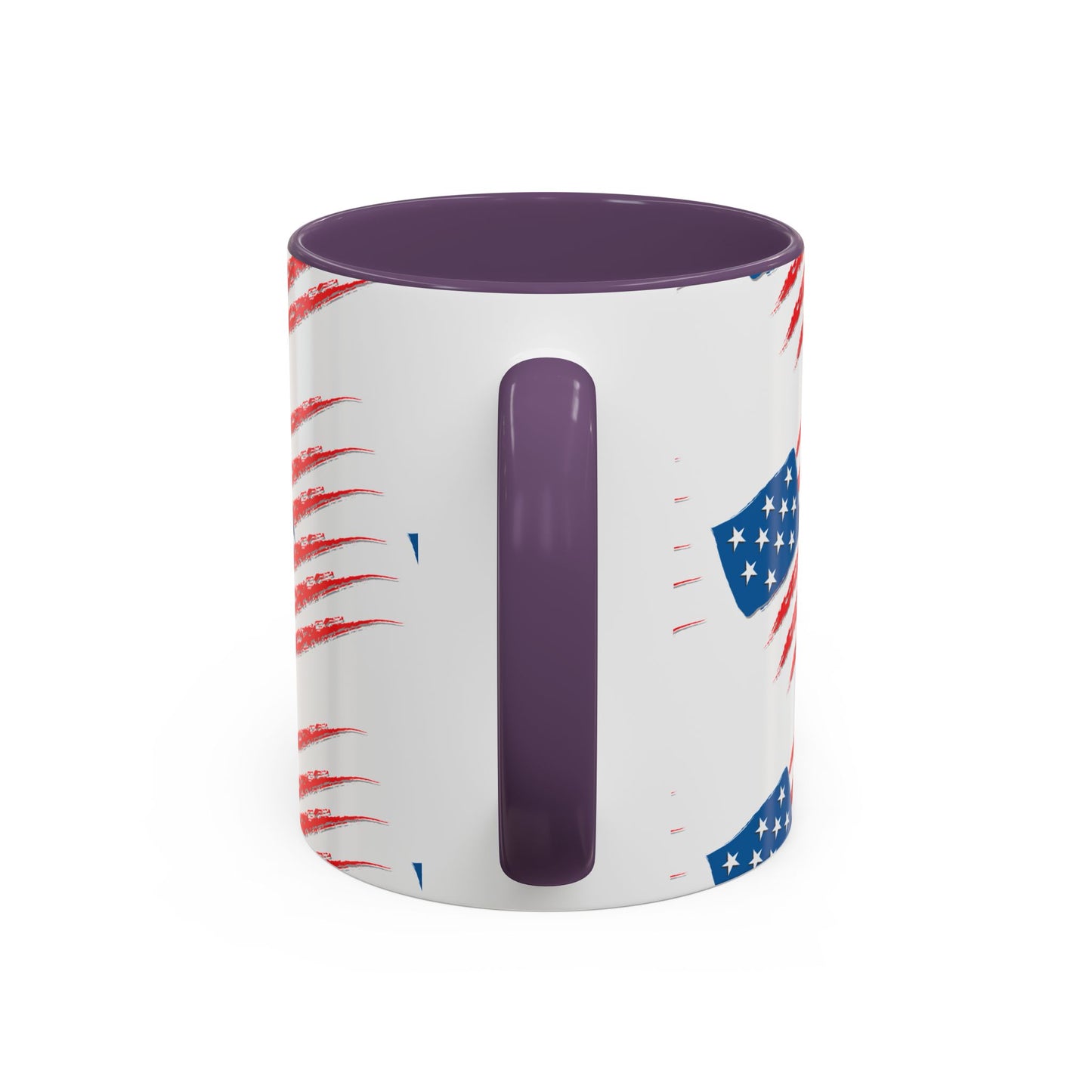 Patriotic Accent Coffee Mug | USA Flag Design, Perfect Gift for Veterans & Independence Day, Coffee Lover's Merchandise, Red White [...]