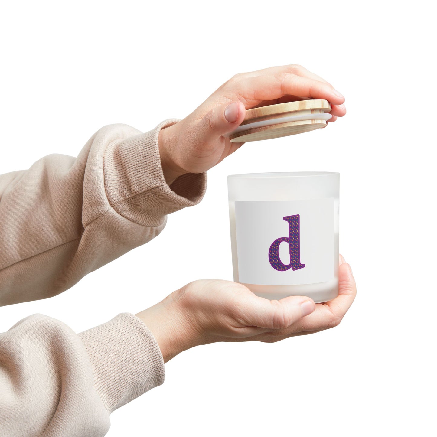 Personalized Frosted Glass Candle, 11oz| Custom Scented Candle | Home Decor | Gift for Her | Relaxation | Candle Gift | Unique Decor