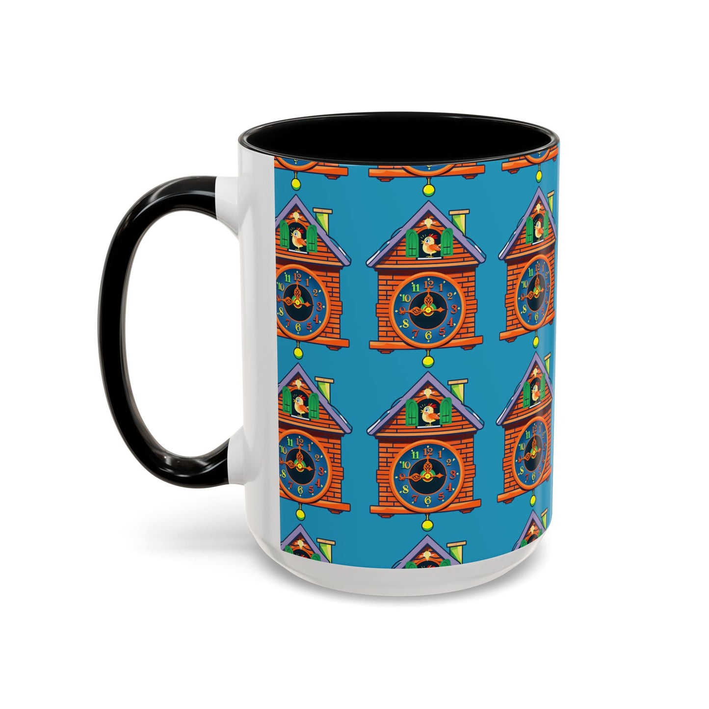 Whimsical Clock House Coffee Mug Unique Gift for Home Decor