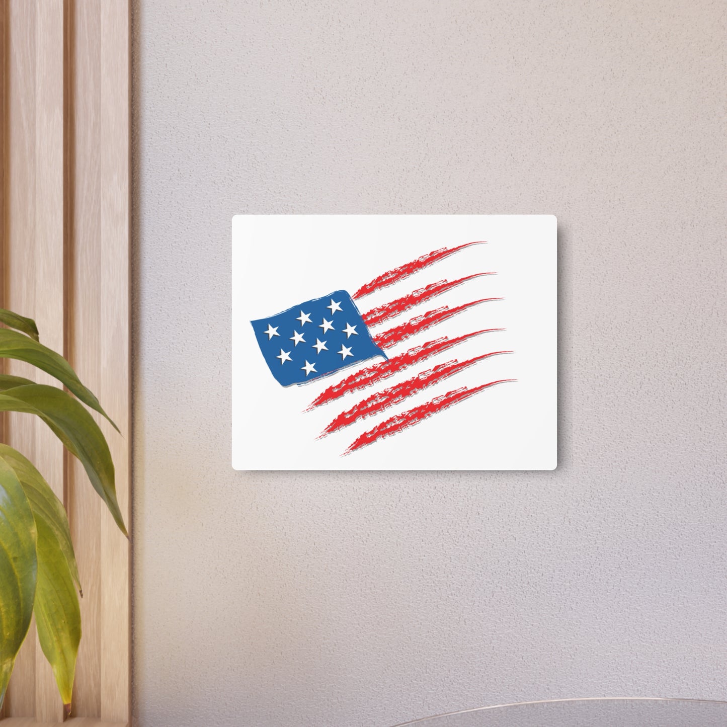 Patriotic Metal Art Sign, Rustic Decor for Home, Wall Art for Independence Day, Memorial Day, Veteran's Day, Gifts for Patriots