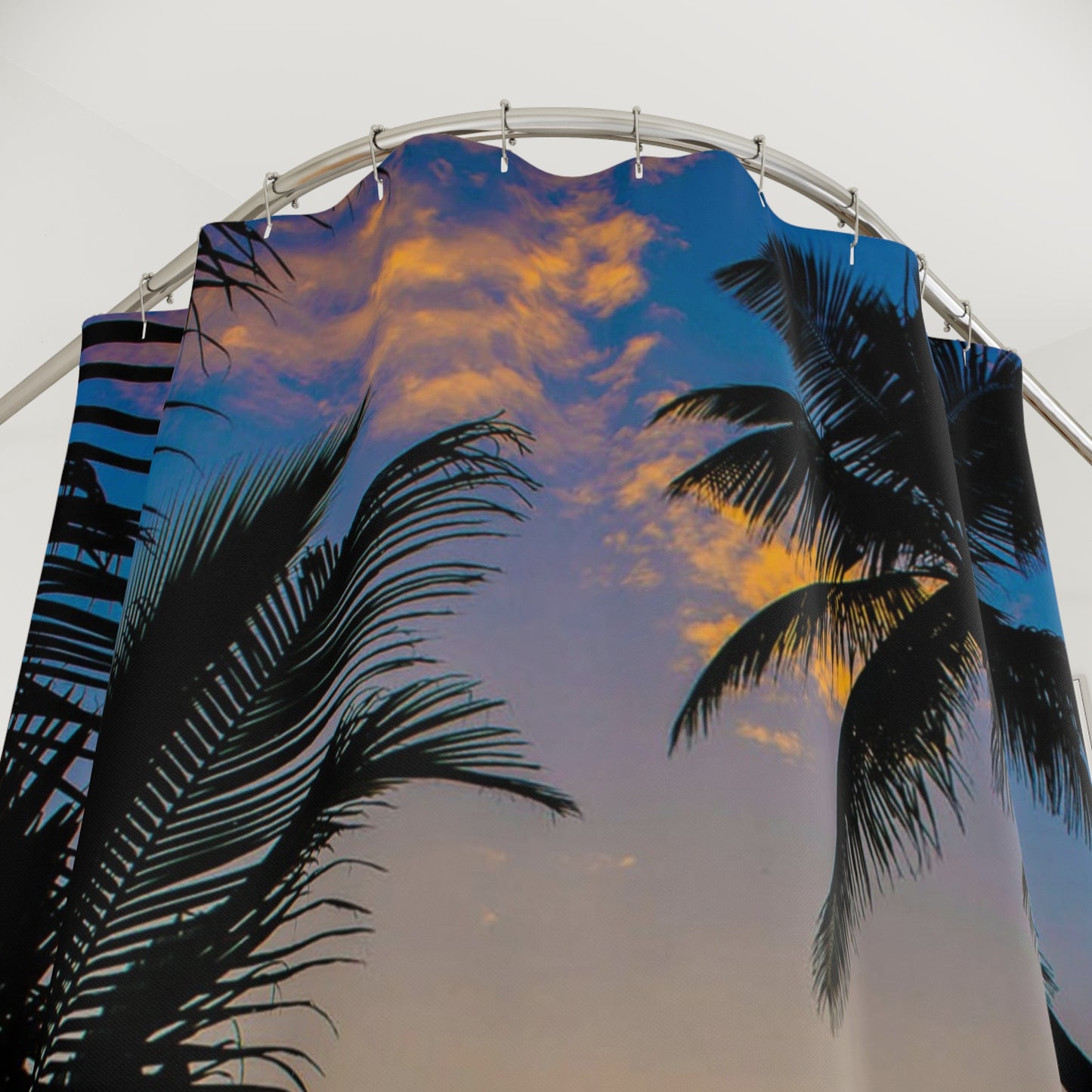 Tropical Sunset Shower Curtains