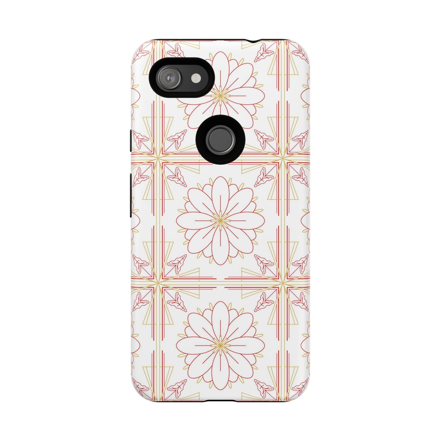 Floral Pattern Phone Case - Stylish Tough Case, Flower Design, Cute Mobile Cover, Phone Accessory, Gift for Her, Spring Style