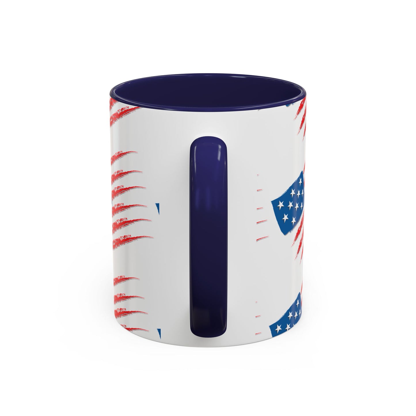 Patriotic Accent Coffee Mug | USA Flag Design, Perfect Gift for Veterans & Independence Day, Coffee Lover's Merchandise, Red White [...]