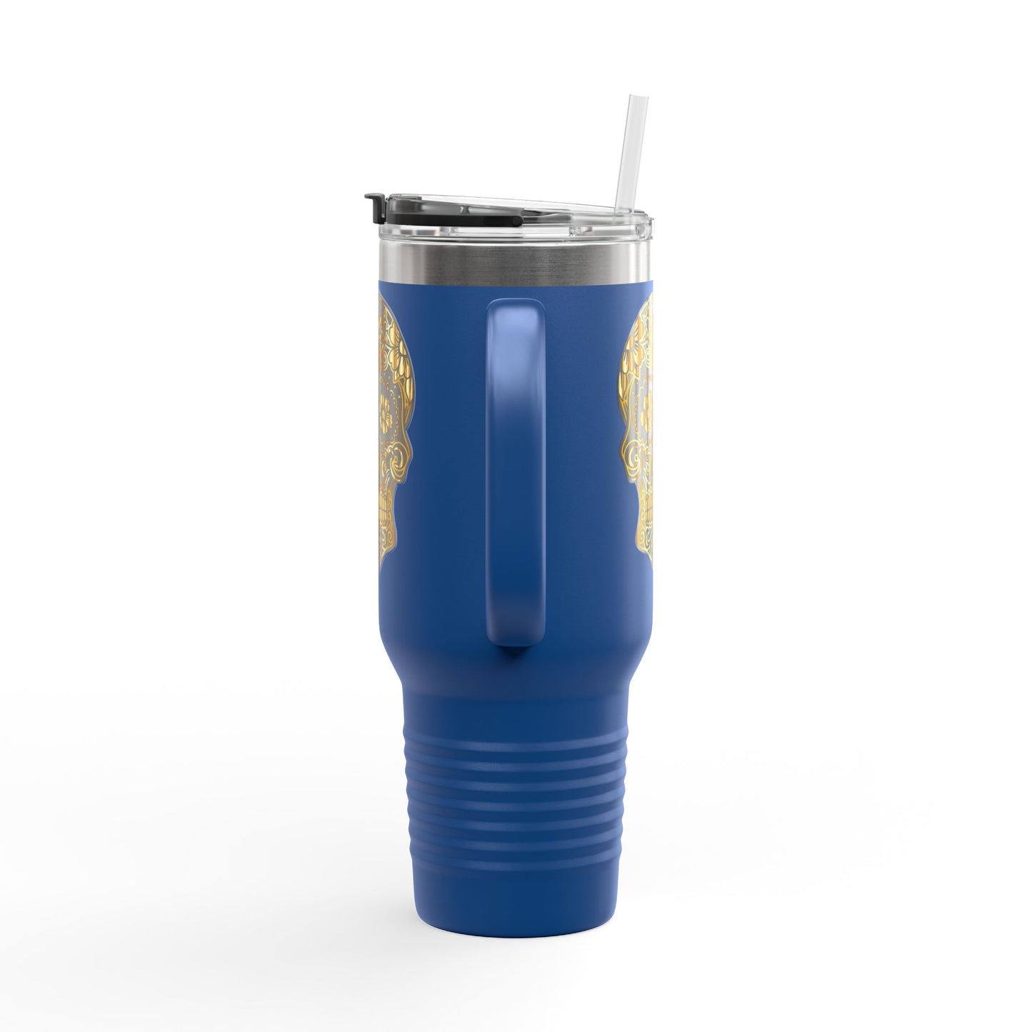 Gothic Skull Insulated Travel Mug, 40oz - Perfect for Coffee, Gifts, Halloween,