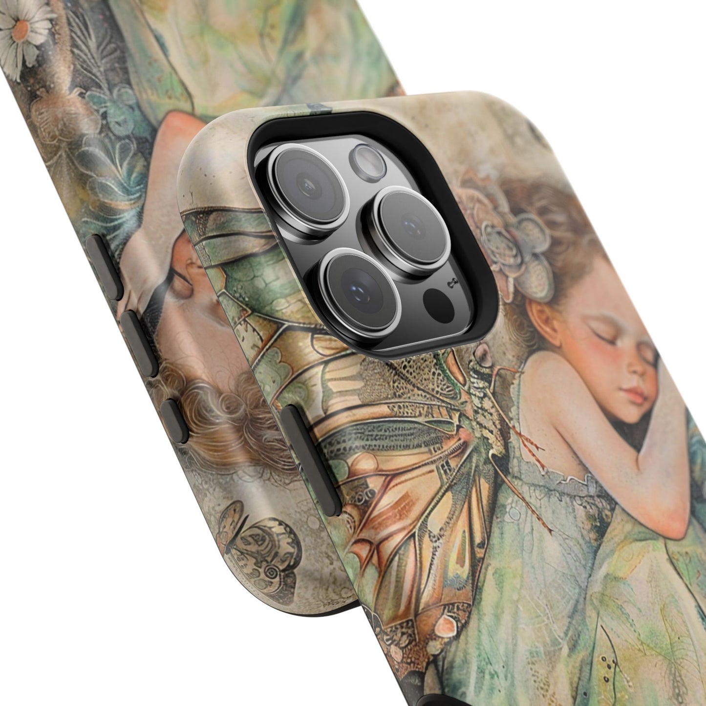 Fairy Sleeping Phone Case — Magnetic Impact-Resistant iPhone Cover
