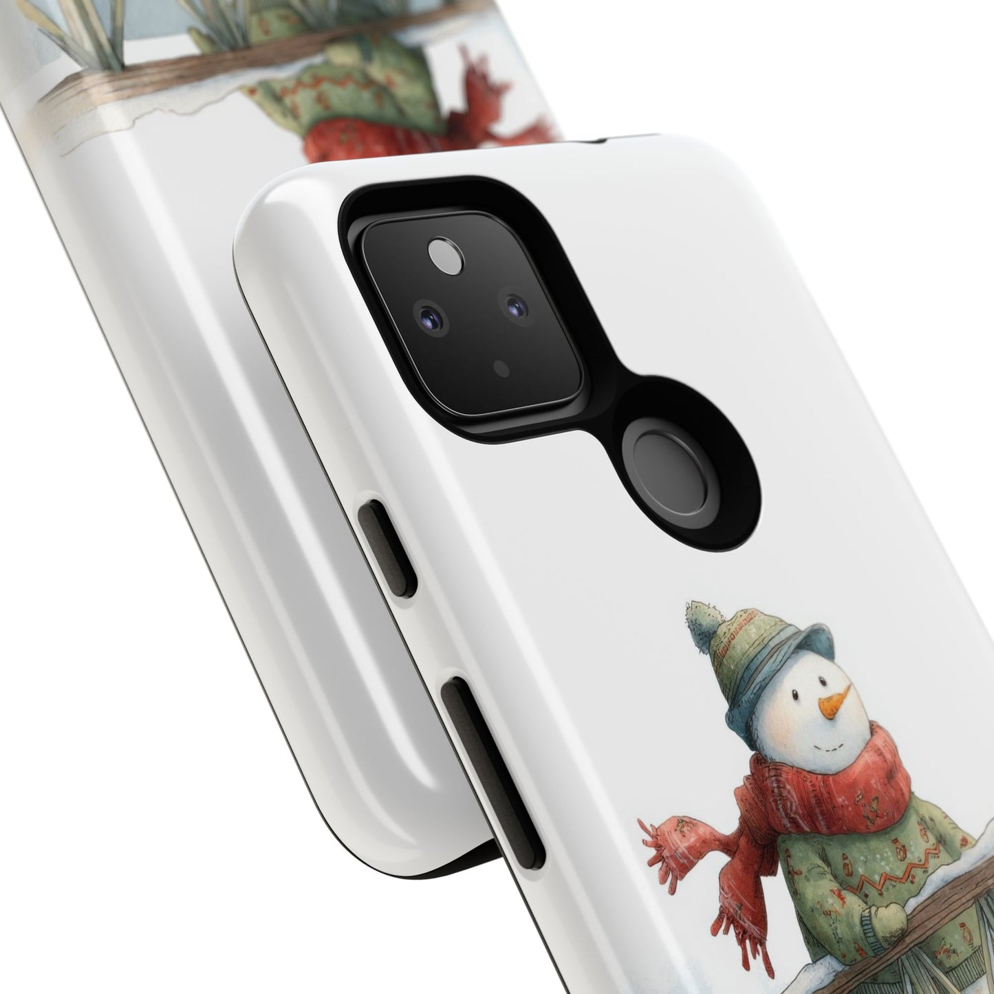 Snowman Phone Case – Winter Holiday Gift, Cute Snowman Design, Winter Accessories, Protective Phone Case, Unique Christmas Present
