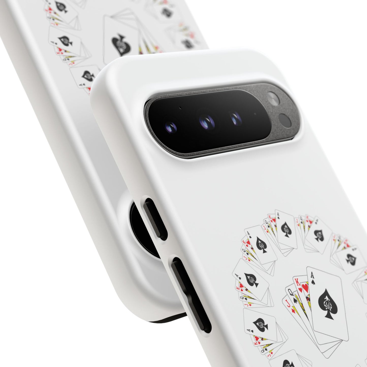 Tough Cases Phone Case, Floral Playing Cards Design, Cute Gift for Gamers, Unique Accessories for Friends, Fun Party Favor