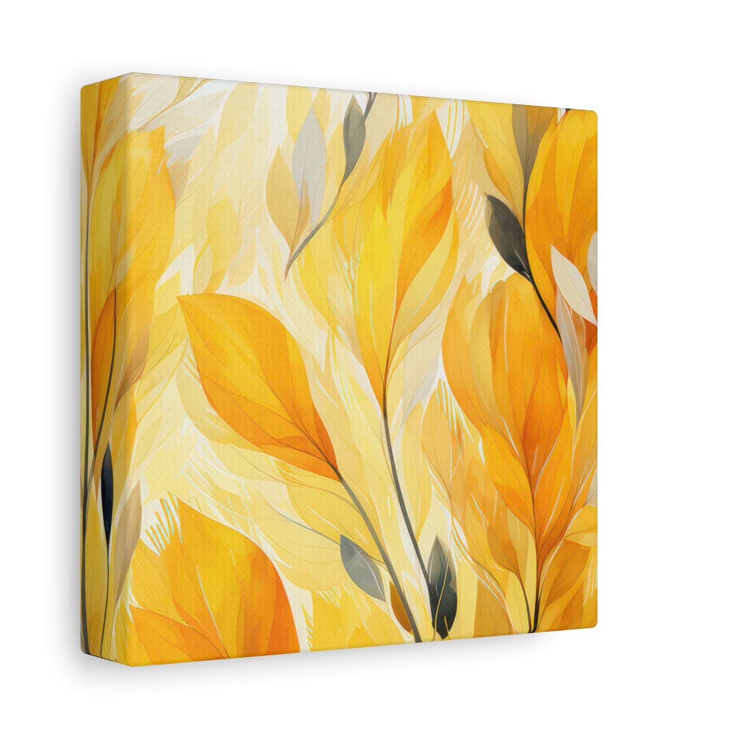 Gorgeous Yellow Matte Canvas Art Print, Stretched, 1.25"
