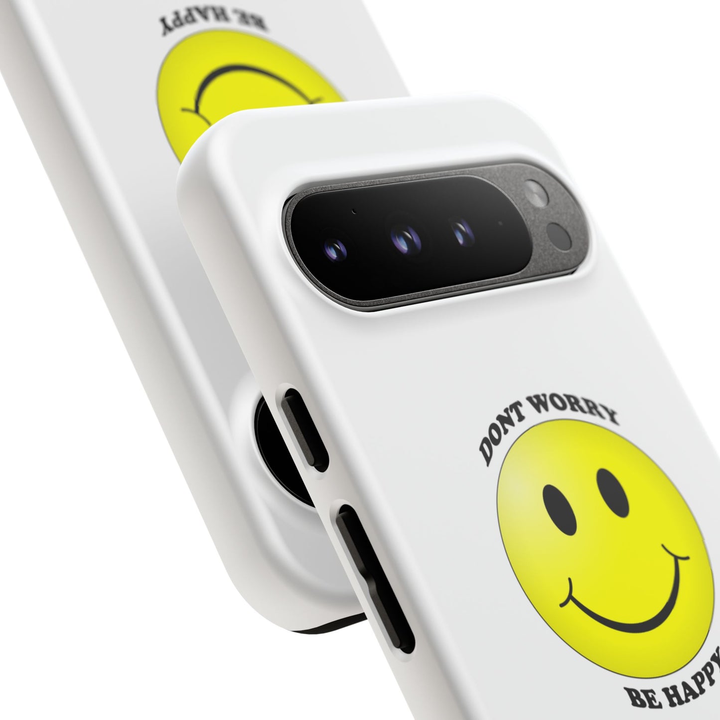 Happy Face Phone Case, Tough Cases, Don’t Worry, Be Happy, Cute Gift for Friends, Positive Vibes, Fun Mobile Accessories