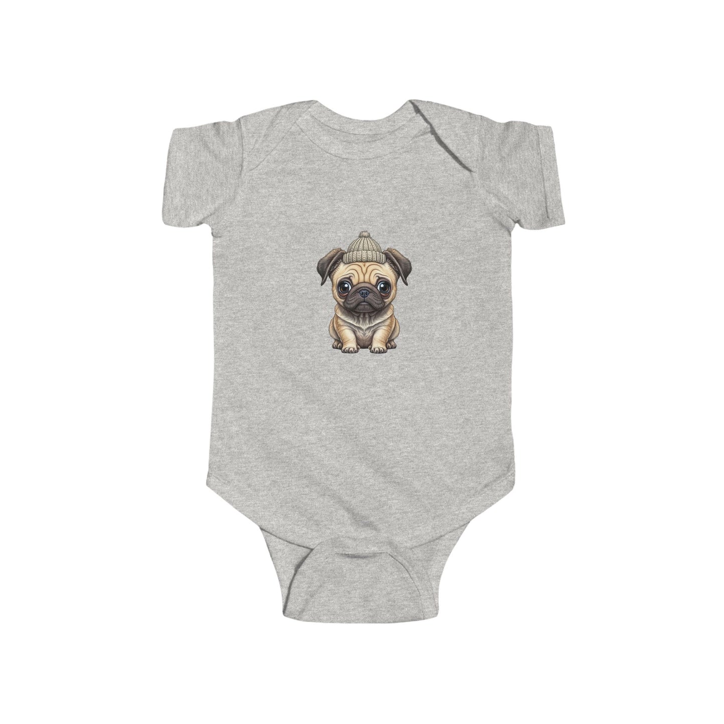 Cute Pug Infant Bodysuit, Baby Shower Gift, Newborn Outfit, Dog Lover Apparel, Funny Baby Clothes