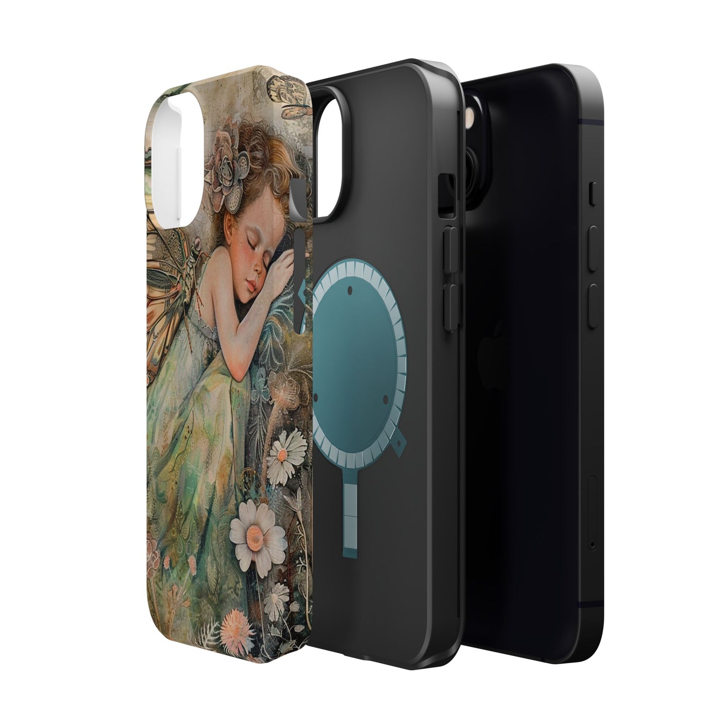 Fairy Sleeping Phone Case — Magnetic Impact-Resistant iPhone Cover