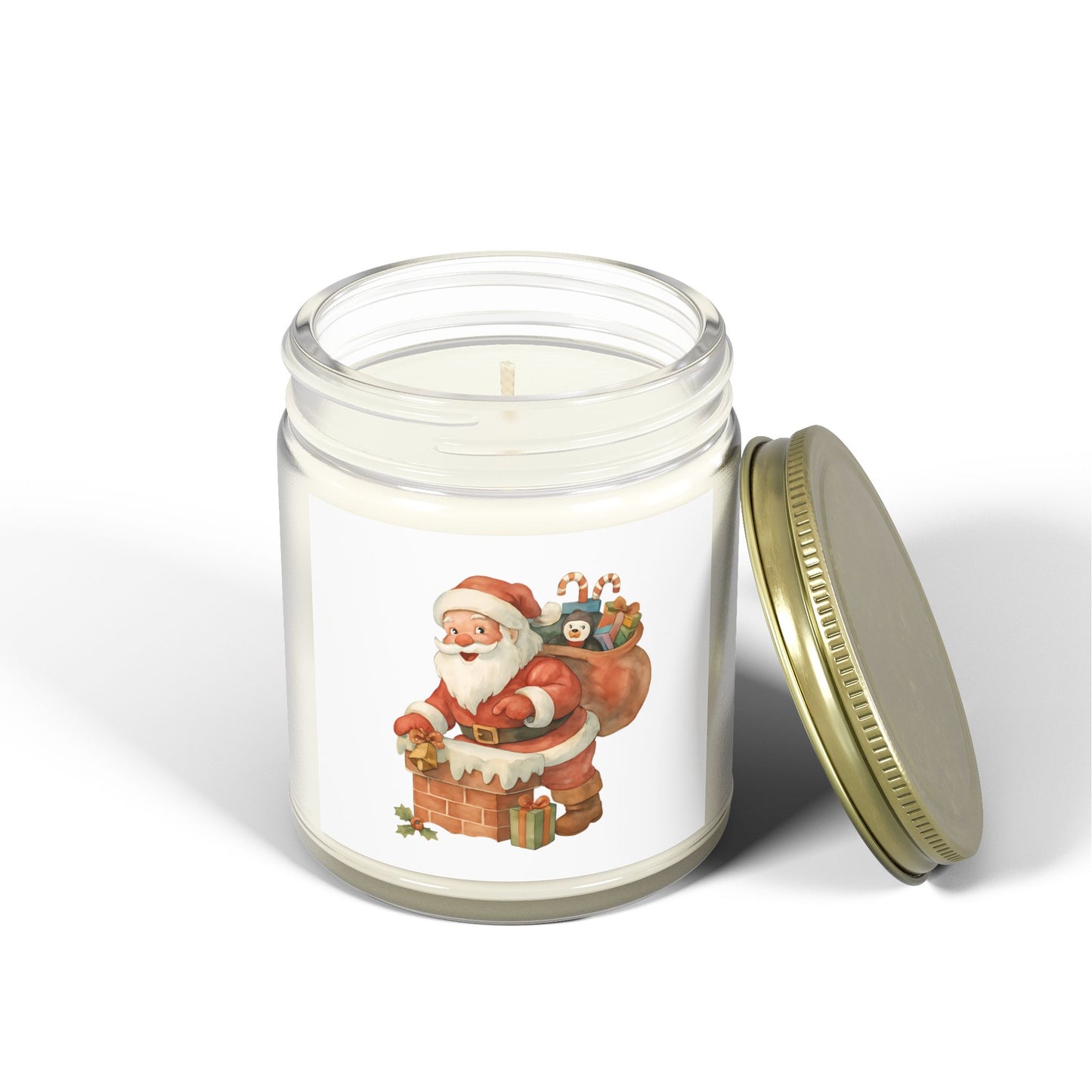 Christmas Scented Candles - Coconut Apricot Wax, Holiday Home Decor, Gift Idea for Friends, Relaxation, Festive Ambiance