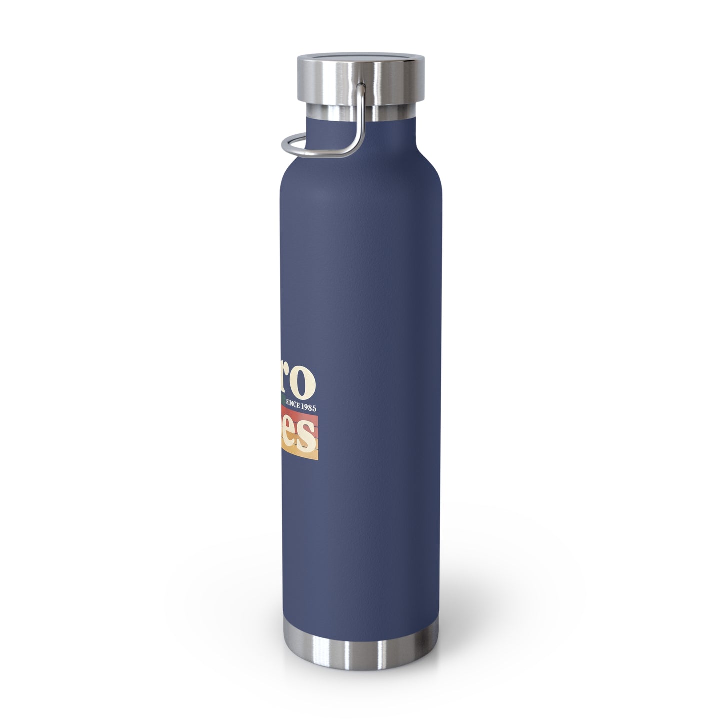 Retro Vibes Insulated Water Bottle, 22oz - Trendy Travel Flask, Stylish Hydration Gift for Fitness Lovers, Eco-Friendly Beverage Container