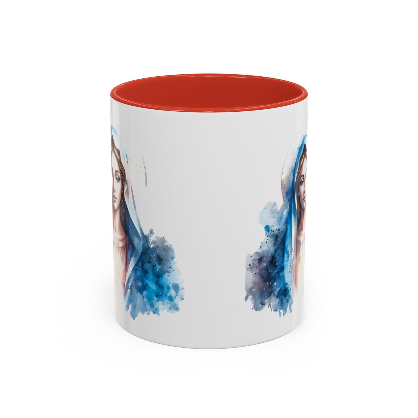 Serene Virgin Mary Coffee Mug - Spiritual Inspiration, Gift for Faith Lovers, Home Decor, Mother's Day, Religious Art