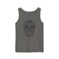 Skull Design Tank Top - Unisex, Cotton Muscle Tee for Festivals