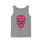 Colorful Dia de los Muertos Skull Tank Top, Unisex Summer Tee, Festival Wear
