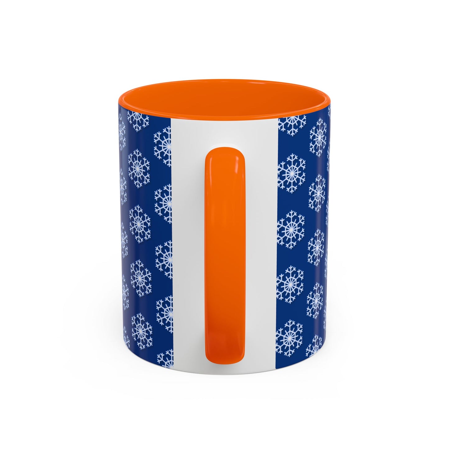 Blue Snowflake Accent Coffee Mug for Winter, Holiday Gift, Cozy Drinkware, Festive Kitchen Decor, Mug for Coffee Lovers, Tea Time Essential