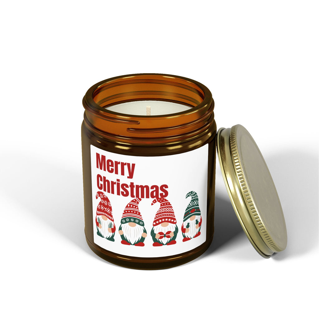 Merry Christmas Gnome Candle — Coconut Apricot Wax (4oz & 9oz)