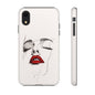 Stylish Phone Case with Artistic Lip Design, Femme Tech Accessory, Trendy Device Cover, Gift for Her, Unique Phone Accessories