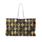 Elegant Gold and Black Weekender Bag